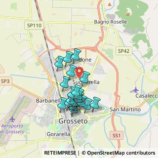 Mappa Via Etiopia, 58100 Grosseto GR, Italia (1.5495)