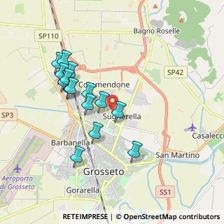 Mappa Via Etiopia, 58100 Grosseto GR, Italia (1.83733)