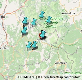 Mappa Via Innocenzo Fiorucci, 06046 Norcia PG, Italia (9.6915)