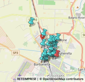 Mappa Via Zaffiro, 58100 Grosseto GR, Italia (1.4755)