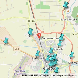 Mappa Via Zaffiro, 58100 Grosseto GR, Italia (3.19)
