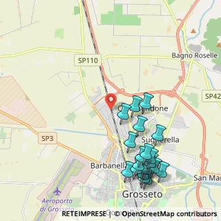 Mappa Via Zaffiro, 58100 Grosseto GR, Italia (2.585)