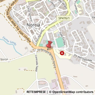 Mappa Piazza Umberto I, 1, 06046 Norcia, Perugia (Umbria)