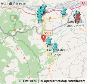 Mappa Via Aldo Moro, 64010 Villa Lempa TE, Italia (4.92091)