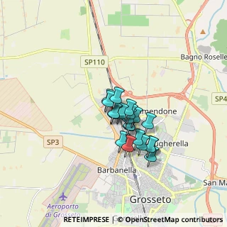 Mappa Via Rubino, 58100 Grosseto GR, Italia (1.1455)