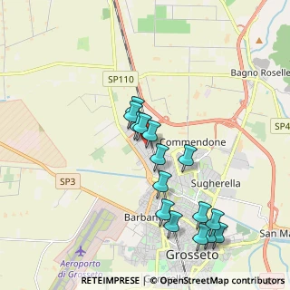 Mappa Via Rubino, 58100 Grosseto GR, Italia (1.98933)