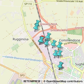 Mappa Via Rubino, 58100 Grosseto GR, Italia (0.825)