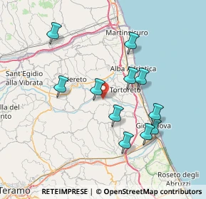 Mappa Via Fontana Al Salinello, 64018 Tortoreto TE, Italia (7.31182)