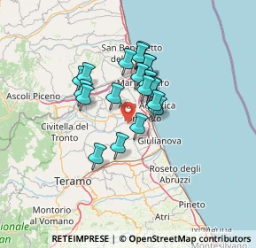Mappa Via Fontana Al Salinello, 64018 Tortoreto TE, Italia (10.063)