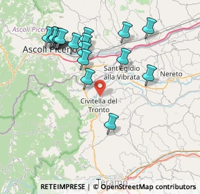Mappa 64010 Civitella del Tronto TE, Italia (8.67421)