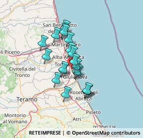 Mappa Via Napoli, 64018 Tortoreto TE, Italia (10.129)