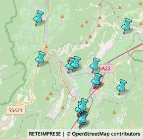 Mappa Via Rotaliana, 38017 Mezzolombardo TN, Italia (4.23786)