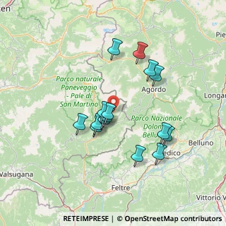 Mappa Localita' Sabbionade, 38054 Fiera di Primiero TN, Italia (12.354)