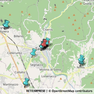 Mappa Via Rabagnolo, 33017 Tarcento UD, Italia (1.886)