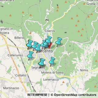 Mappa Via Rabagnolo, 33017 Tarcento UD, Italia (1.21846)