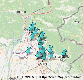 Mappa Via Rabagnolo, 33017 Tarcento UD, Italia (12.059)