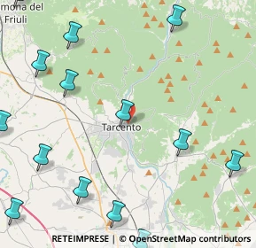 Mappa Via Rabagnolo, 33017 Tarcento UD, Italia (6.13786)