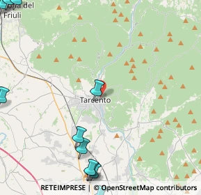 Mappa Via Rabagnolo, 33017 Tarcento UD, Italia (7.23308)
