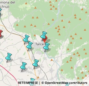 Mappa Via Rabagnolo, 33017 Tarcento UD, Italia (5.82667)