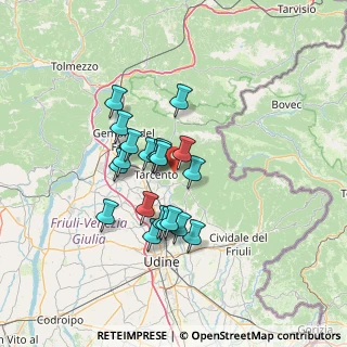 Mappa Via Pescia, 33045 Nimis UD, Italia (10.556)