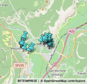 Mappa Piazza Chiesa, 38016 Mezzocorona TN, Italia (1.015)