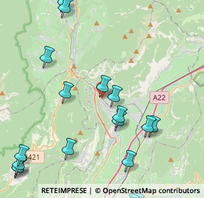 Mappa Via Cavalleggeri Udine, 38017 Mezzolombardo TN, Italia (5.963)