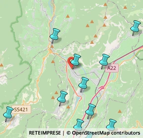 Mappa Via Cavalleggeri Udine, 38017 Mezzolombardo TN, Italia (6.11786)