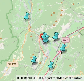 Mappa Via Cavalleggeri Udine, 38017 Mezzolombardo TN, Italia (3.17909)