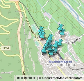 Mappa Via Cavalleggeri Udine, 38017 Mezzolombardo TN, Italia (0.305)