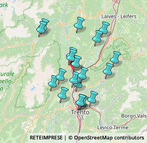 Mappa Via Cavalleggeri Udine, 38017 Mezzolombardo TN, Italia (12.3475)