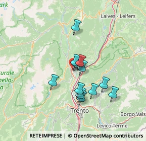 Mappa Via Cavalleggeri Udine, 38017 Mezzolombardo TN, Italia (10.38667)