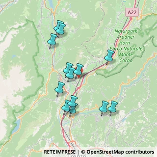 Mappa Via S. Marco, 38016 Mezzocorona TN, Italia (7.08462)