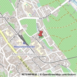 Mappa Via Damiano Chiesa, 6, 38017 Mezzolombardo, Trento (Trentino-Alto Adige)