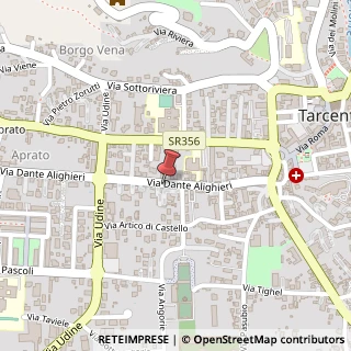Mappa Via Dante Alighieri, 91, 33017 Tarcento, Udine (Friuli-Venezia Giulia)