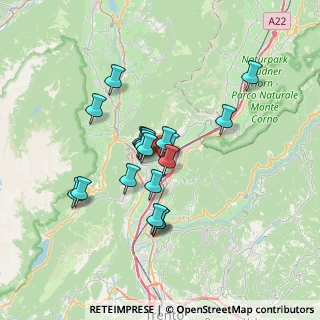 Mappa Via G. Verdi, 38016 Mezzocorona TN, Italia (5.47421)