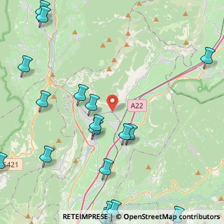 Mappa Via G. Verdi, 38016 Mezzocorona TN, Italia (6.4335)