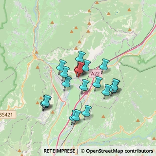 Mappa Via Giuseppe Verdi, 38016 Mezzocorona TN, Italia (3.085)