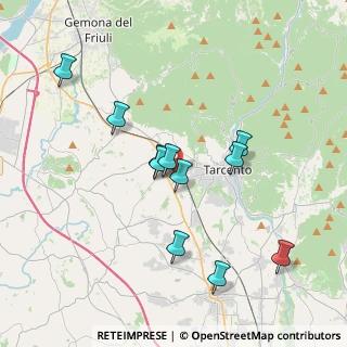 Mappa Via del Pino, 33017 Tarcento UD, Italia (3.40909)