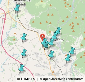 Mappa Via del Pino, 33017 Tarcento UD, Italia (3.93833)