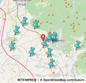 Mappa Via del Pino, 33017 Tarcento UD, Italia (3.44333)