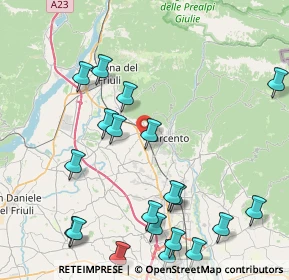 Mappa Via del Pino, 33017 Tarcento UD, Italia (10.054)