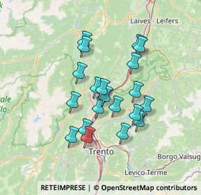 Mappa 38016 Mezzocorona TN, Italia (11.3995)
