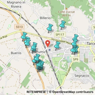 Mappa Via Bueriis, 33017 Tarcento UD, Italia (0.978)