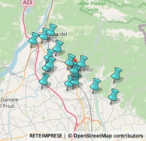 Mappa Via Bueriis, 33017 Tarcento UD, Italia (5.71706)