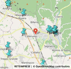 Mappa Via Bueriis, 33017 Tarcento UD, Italia (2.80375)