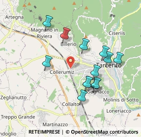 Mappa Via Bueriis, 33017 Tarcento UD, Italia (1.72462)