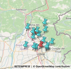 Mappa Via Vidinance, 33010 Magnano in Riviera UD, Italia (10.93471)