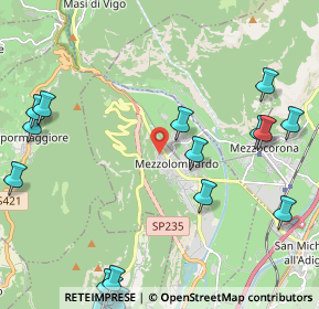 Mappa Via Giuseppe Garibaldi, 38017 Mezzolombardo TN, Italia (3.1425)