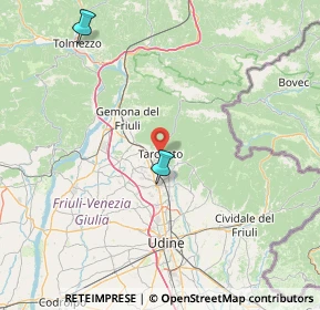 Mappa Via Primo Maggio, 33017 Tarcento UD, Italia (57.005)