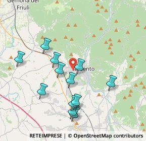 Mappa Via della Stazione, 33017 Tarcento UD, Italia (3.66833)